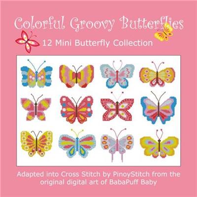 (image for) Colorful Groovy Butterflies